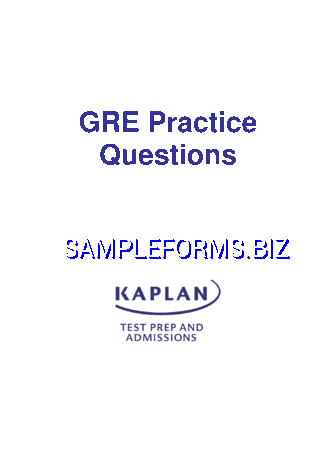 GRE Sample Questions Template 3 pdf free